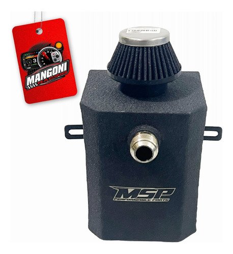 Reservatório de Óleo Quadrado 2 Litros 12an 1 Saída - MSP Racing