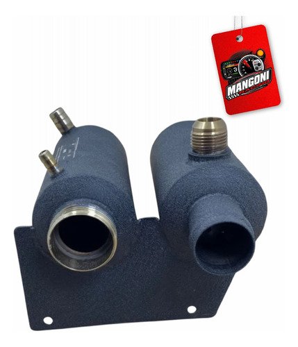 Reservatório Duplo Água/Óleo Gol G2 a G4 em Inox Preto Texturizado - MSP Racing