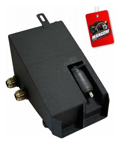 Reservatório Duplo Respiro de Oleo e Água Para-brisa / Partida Frio em Inox Preto Texturizado VW Gol G1 - MSP Racing