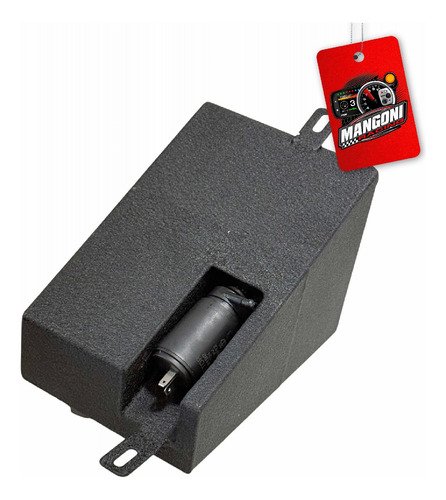 Reservatório Duplo Respiro de Óleo e Água Para-brisa / Partida Frio em Inox Preto Texturizado VW Gol G2 ao G4 - MSP Racing