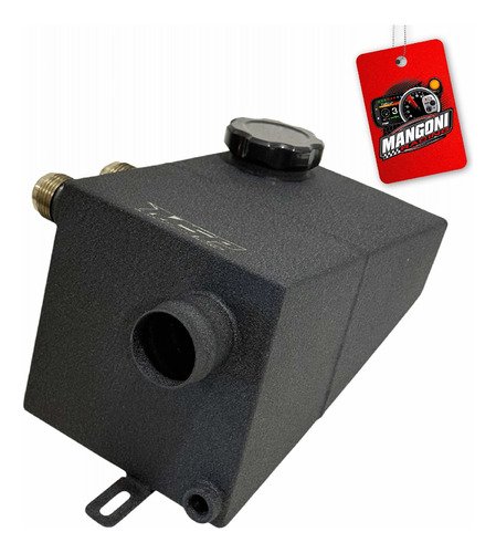 Reservatório Duplo Respiro de Óleo e Água Para-brisa / Partida Frio em Inox Preto Texturizado VW Gol G2 ao G4 - MSP Racing