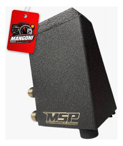 Reservatório Respiro de Óleo Gol G1 em Inox Preto Texturizado - MSP Racing