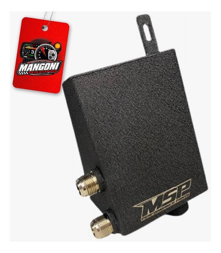 Reservatório Respiro de Óleo Gol G2 a G4 em Inox Preto Texturizado - MSP Racing
