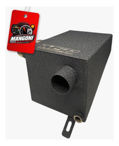 Reservatório Respiro de Óleo Gol G2 a G4 em Inox Preto Texturizado - MSP Racing