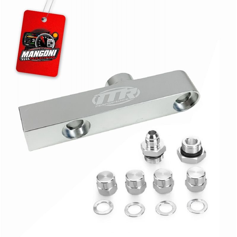 Suporte Bomba Combustível 12bar Mercedes Duplo Com Flauta Prata - MR Performance