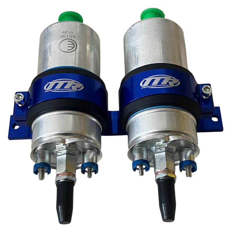 Suporte Duplo 60mm Bomba de Mercedes Com 2 Bombas - Azul - MR Performance