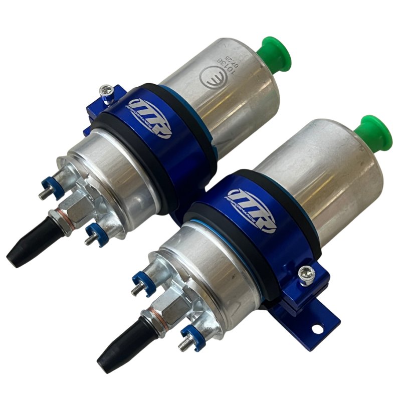 Suporte Duplo 60mm Bomba de Mercedes Com 2 Bombas - Azul - MR Performance