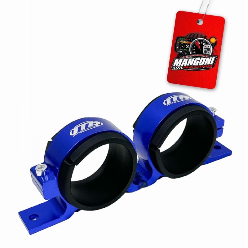 Suporte Duplo 60mm Bomba de Mercedes Com 2 Bombas - Azul - MR Performance