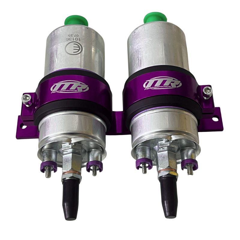 Suporte Duplo 60mm Bomba de Mercedes Com 2 Bombas - Roxo - MR Performance