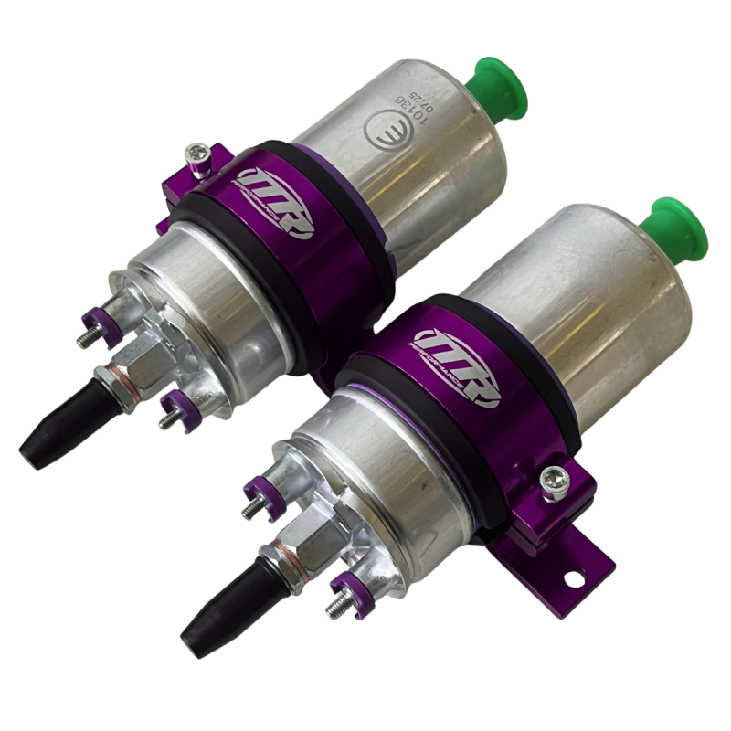 Suporte Duplo 60mm Bomba de Mercedes Com 2 Bombas - Roxo - MR Performance