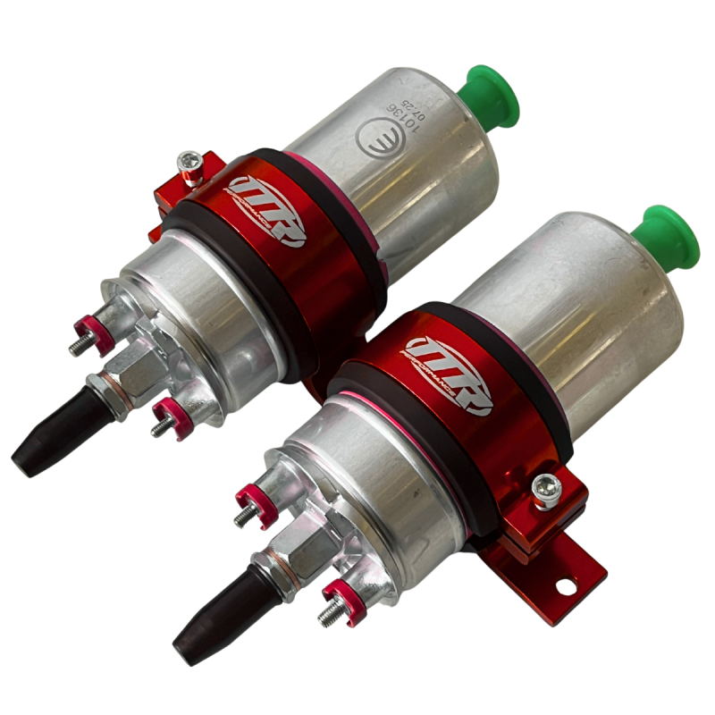 Suporte Duplo 60mm Bomba de Mercedes Com 2 Bombas - Vermelho - MR Performance