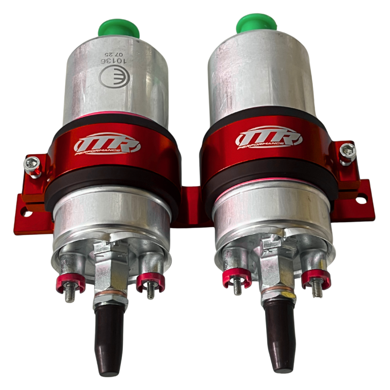 Suporte Duplo 60mm Bomba de Mercedes Com 2 Bombas - Vermelho - MR Performance