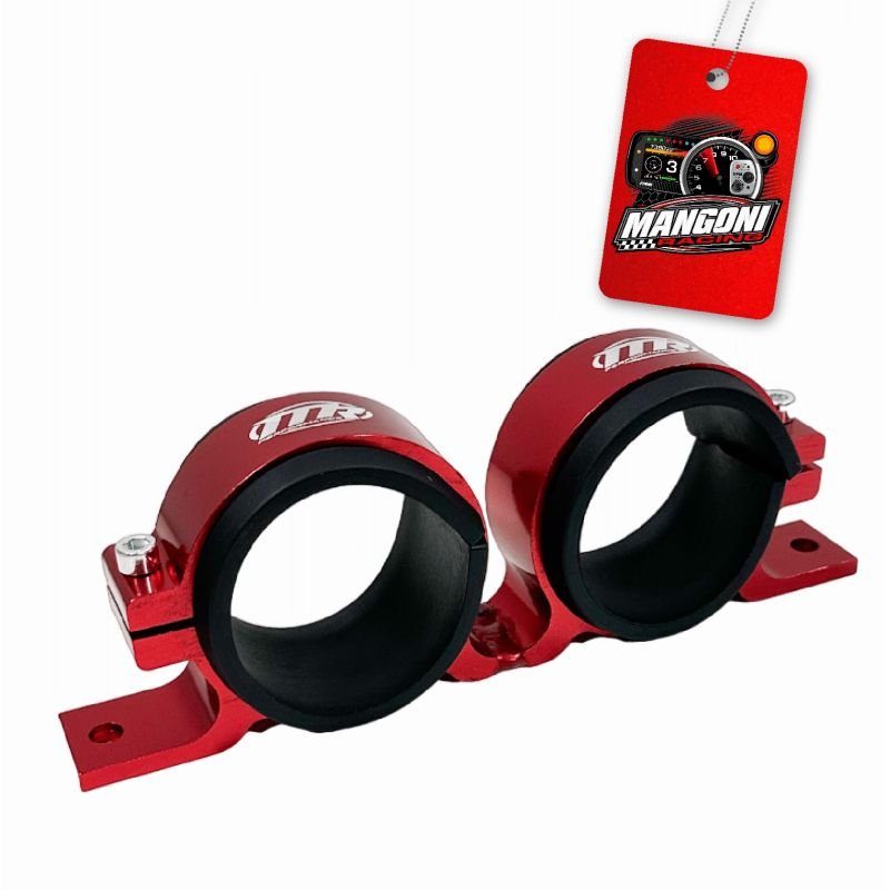 Suporte Duplo 60mm Bomba de Mercedes Com 2 Bombas - Vermelho - MR Performance
