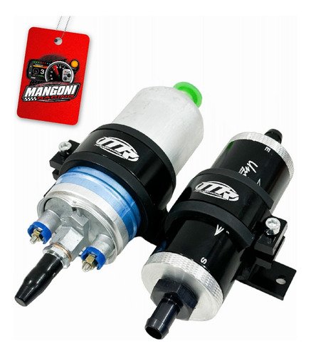 Suporte Duplo Bomba de Mercedes (60mm) e Filtro (51mm) - Preto - MR Performance