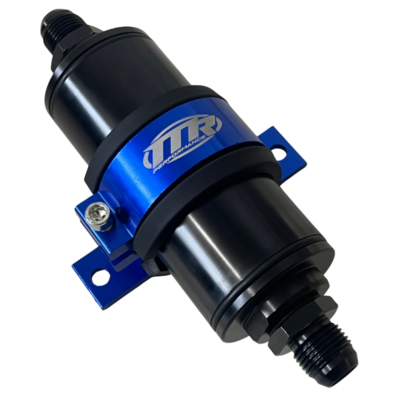 Suporte Simples 51mm Bomba GTI/Filtro Com Filtro 10an - Azul - MR Performance