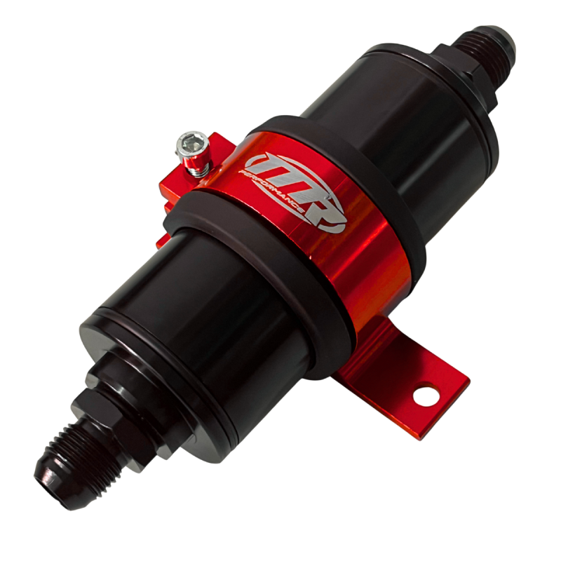 Suporte Simples 51mm Bomba GTI/Filtro Com Filtro 10an - Vermelho - MR Performance