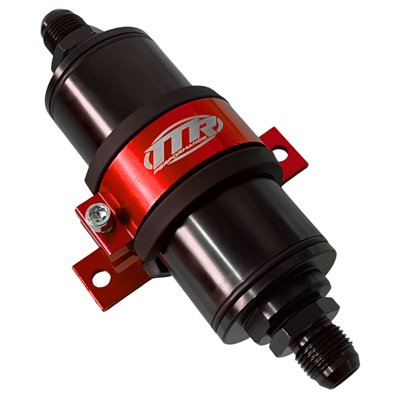 Suporte Simples 51mm Bomba GTI/Filtro Com Filtro 10an - Vermelho - MR Performance