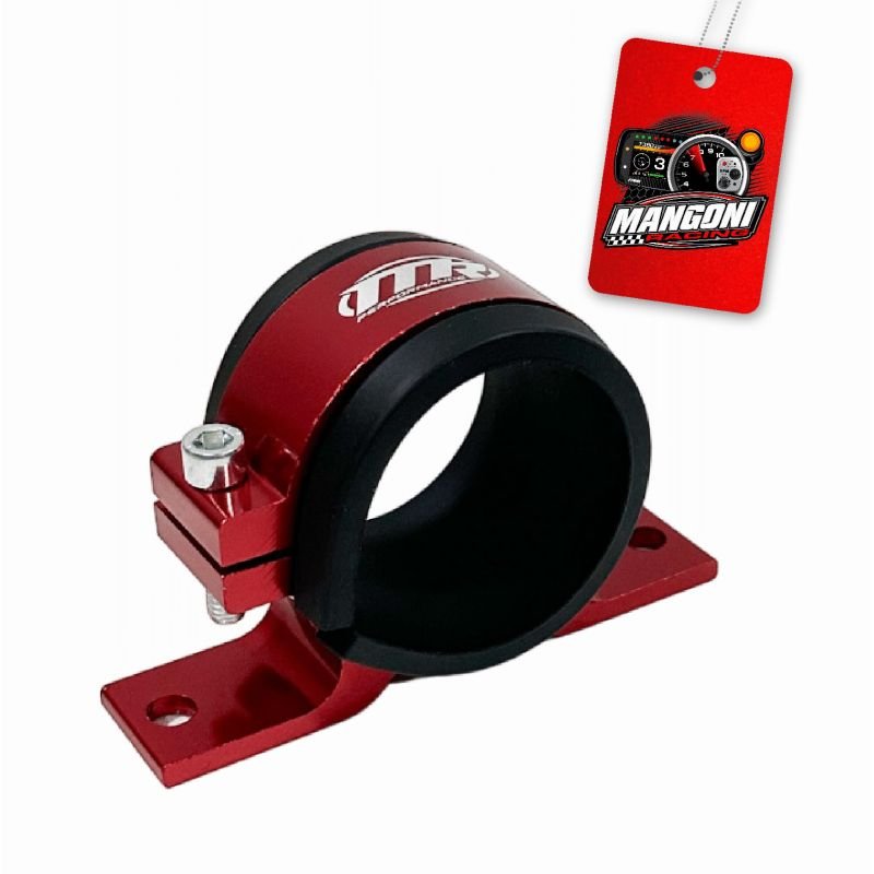 Suporte Simples 51mm Bomba GTI/Filtro Com Filtro 3/8 - Vermelho - MR Performance