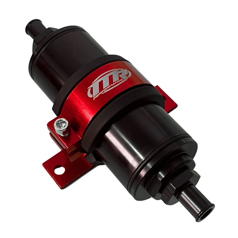 Suporte Simples 51mm Bomba GTI/Filtro Com Filtro 3/8 - Vermelho - MR Performance