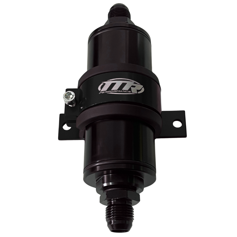 Suporte Simples 51mm Bomba GTI/Filtro Com Filtro 8an - Preto - MR Performance
