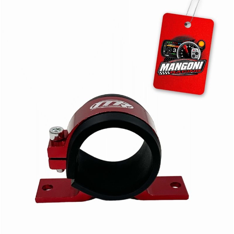 Suporte Simples 51mm Bomba GTI / Filtro - Vermelho - MR Performance