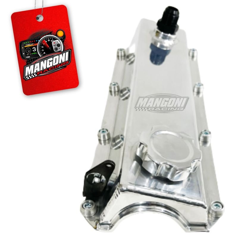 Tampa de Válvula Polida Com Tampinha Óleo Polida VW AP Com Suporte de Sensor - Poke Parts