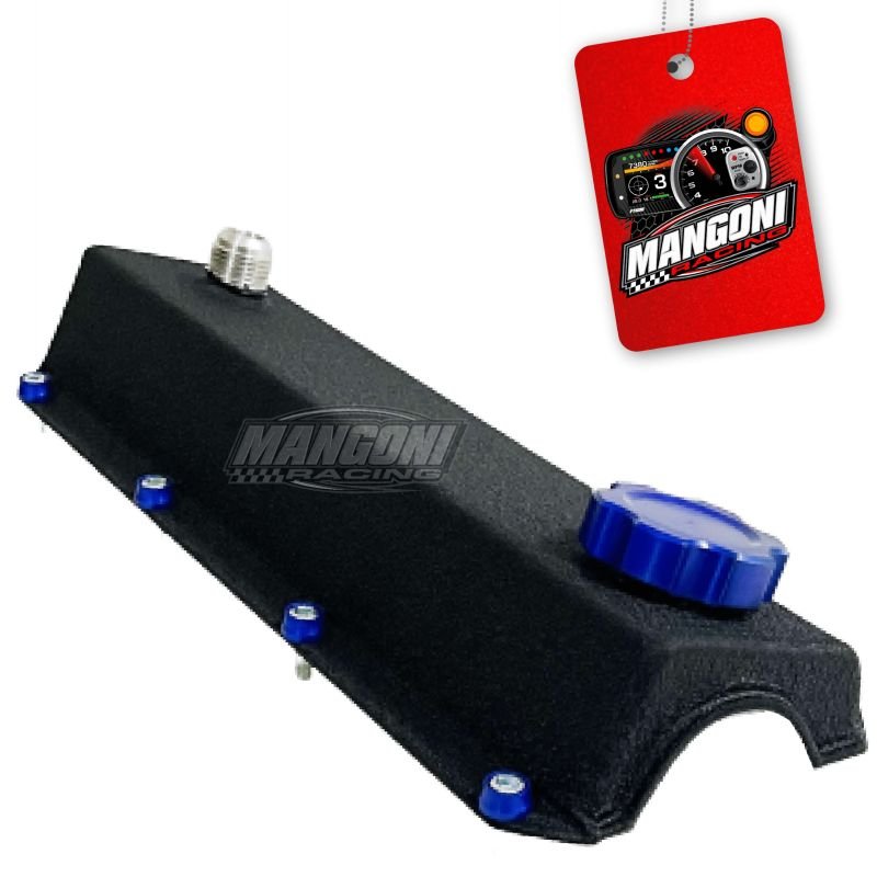 Tampa de Válvula Preta Texturizada Com Tampinha Óleo Azul VW AP - Poke Parts