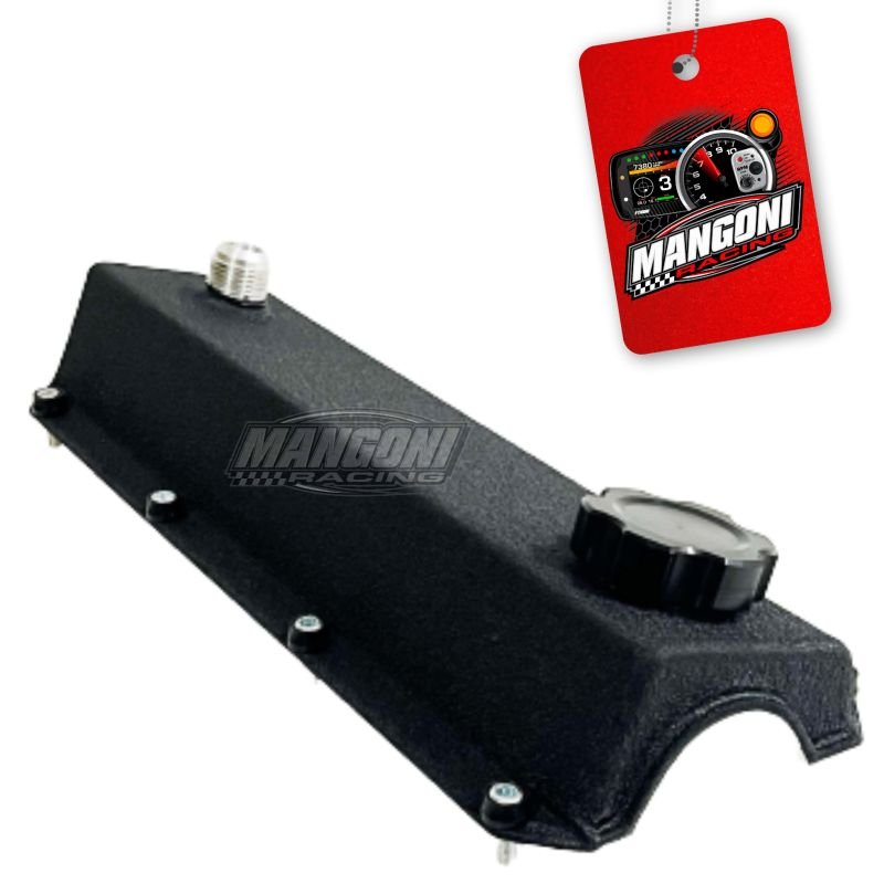 Tampa de Válvula Preta Texturizada Com Tampinha Óleo Preta VW AP - Poke Parts