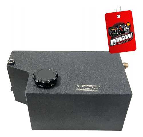 Tanque de Combustível Inox 10 Litros Uso no Lugar da Bateria Gol G2 ao G4 - MSP Racing