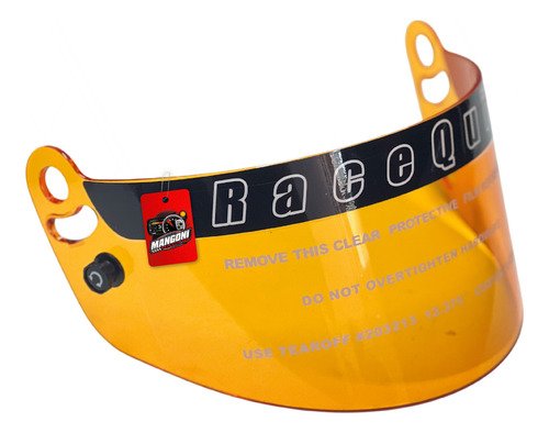 Viseira Capacete Pro Series Amber Shield Amarela - Racequip