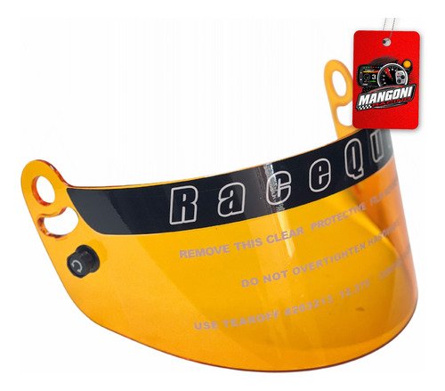 Viseira Capacete Pro Series Amber Shield Amarela - Racequip
