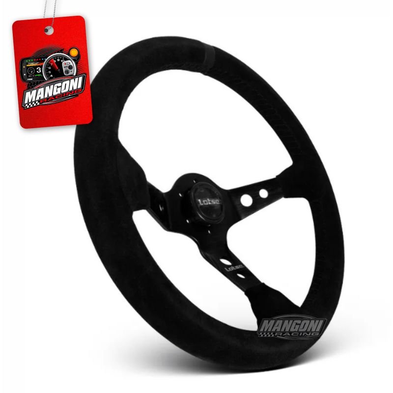 Volante Dakar Tarja Preta Camurça - Lotse