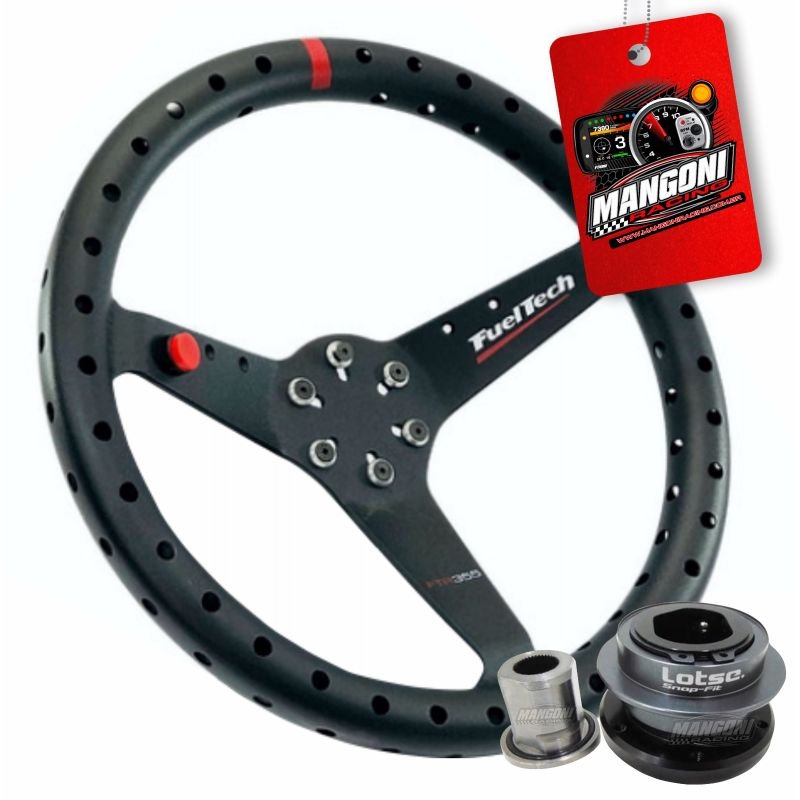 Volante FTR-A Aliviado Com Cubo Snap-Fit VW - Fueltech