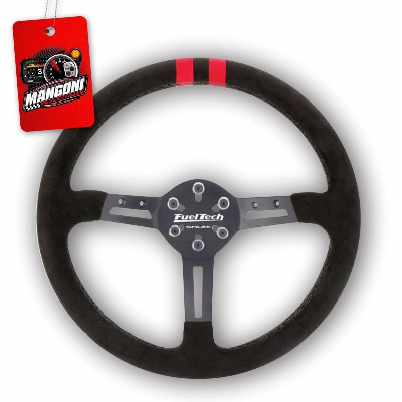 Volante FTS-1 Camurça Com Cubo Sanfonado - Fueltech