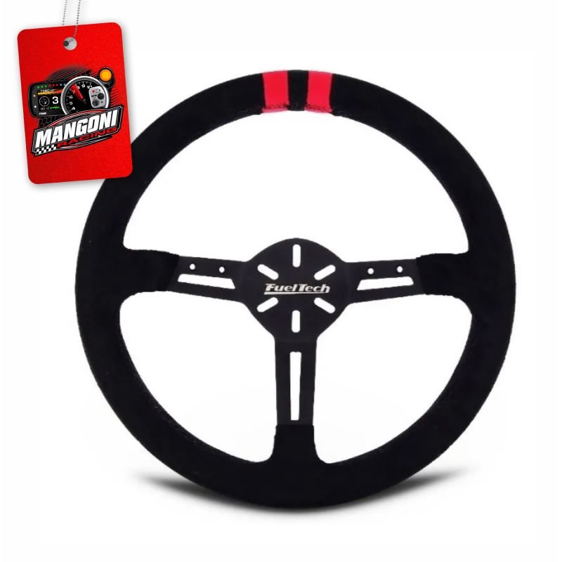 Volante FTS-1 Camurça Com Cubo Snap-Fit GM - Fueltech