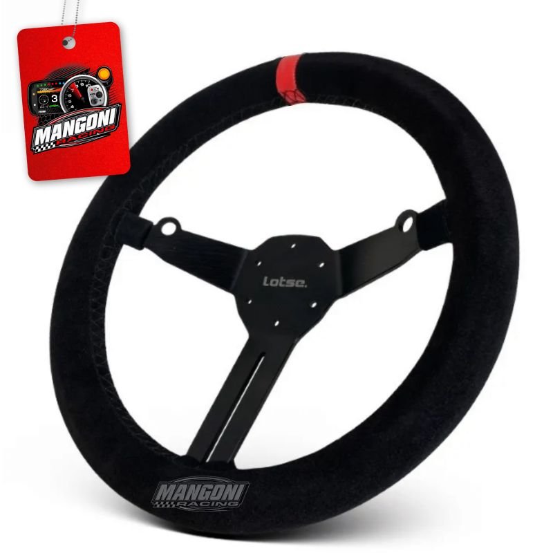 Volante RG-T Tarja Vermelha Camurça - Lotse