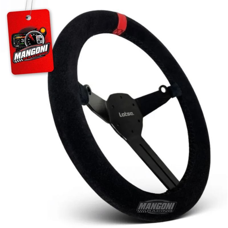 Volante RG-T Tarja Vermelha Camurça - Lotse