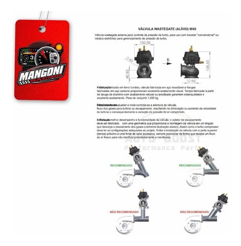 Wastegate Auto Boost W45 - Prata