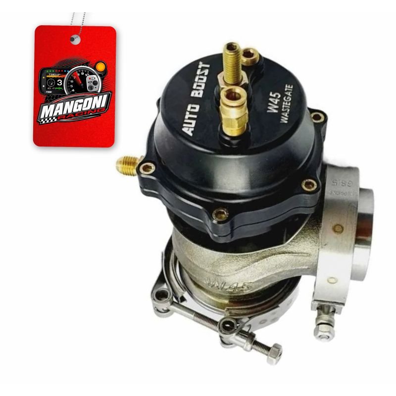 Wastegate Auto Boost W45 - Preta ( 3 Furos )