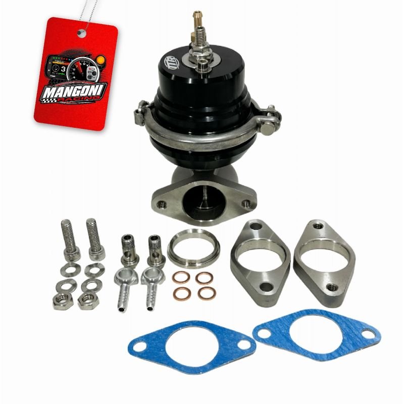 Wastegate Modelo Tial 38mm V-band Preto Padrão 2 Furos - MR Performance